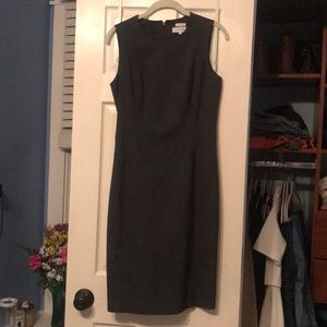 Calvin Klein gray fitted dress